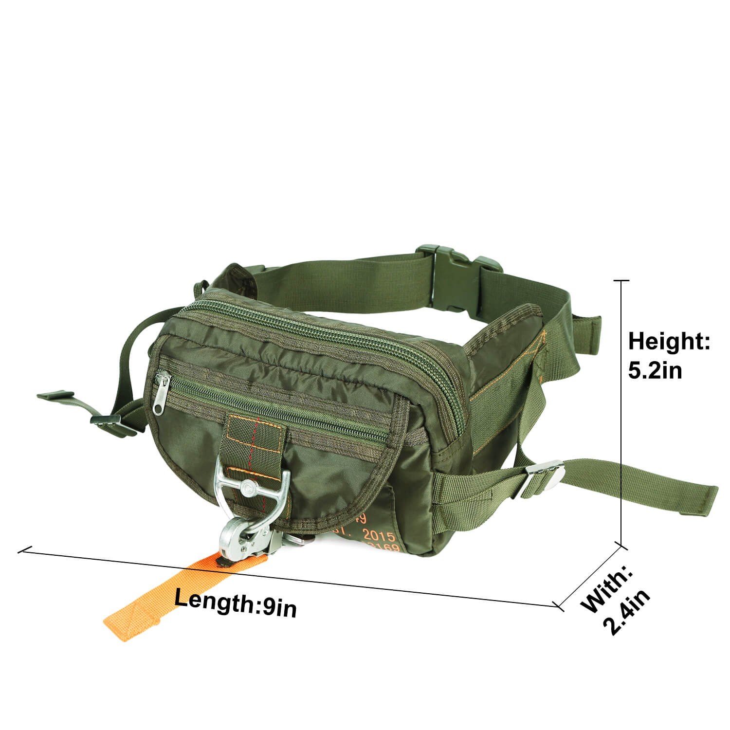 Wasserabweisende Nylon-Militär-Taillen-Wander-Gürteltasche 