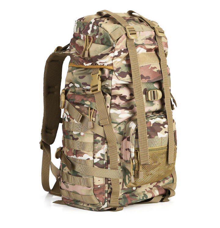 Camouflage-Doppelrucksack, Wander- und Camping-Doppelrucksack